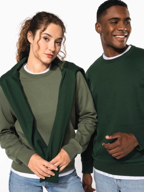 Sweat-shirts à personnaliser KARIBAN Sweat-shirt recyclé col rond unisexe 