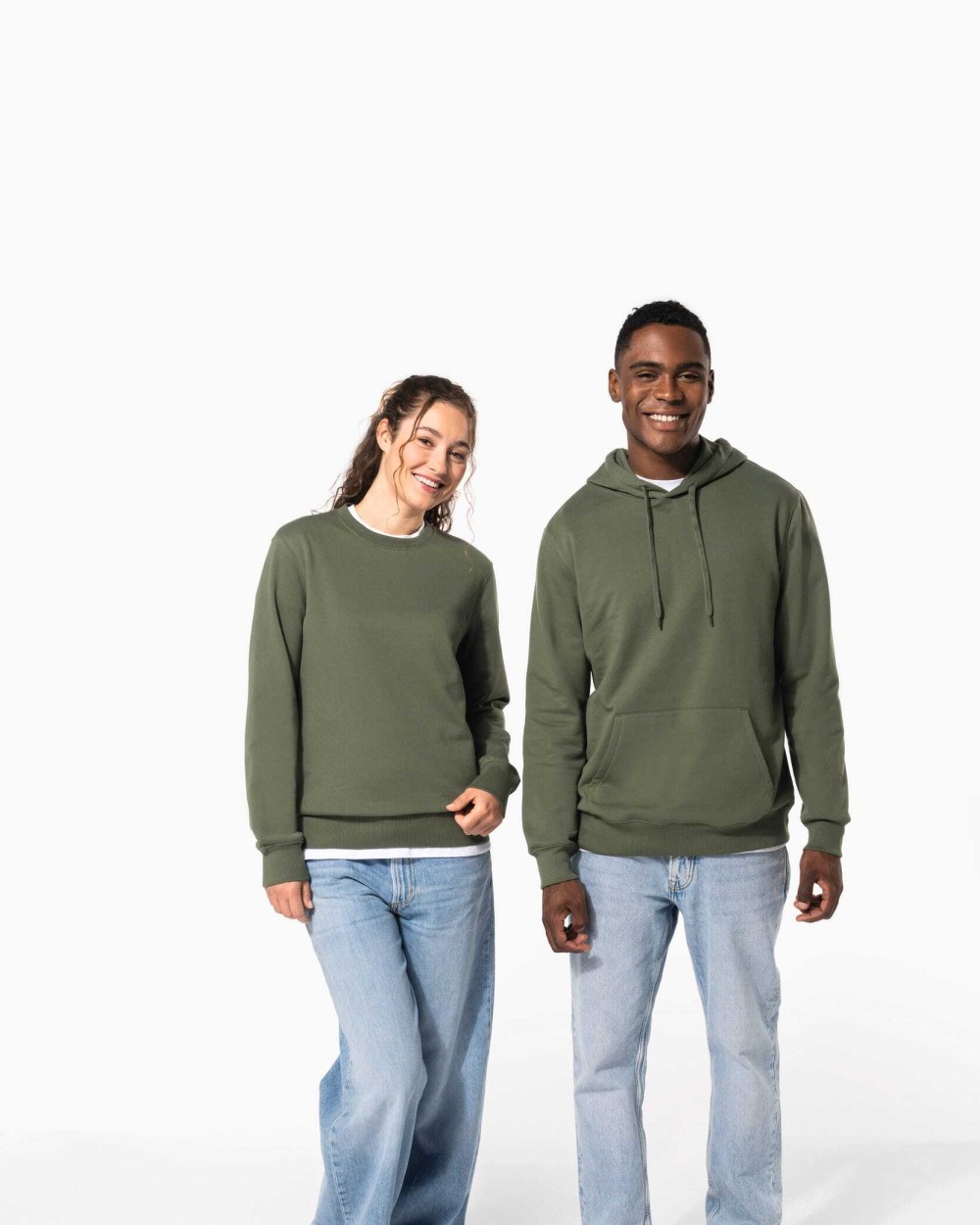 Sweat-shirts personnalisable KARIBAN Sweat-shirt recyclé col rond unisexe