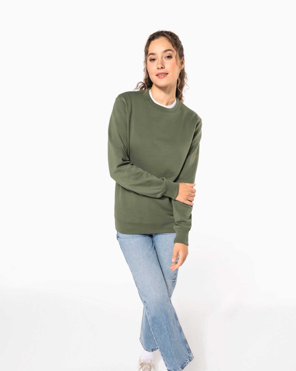 Sweaters & hoodies KARIBAN Gerecyclede uniseks sweater met ronde hals voor bedrukking &amp; borduring