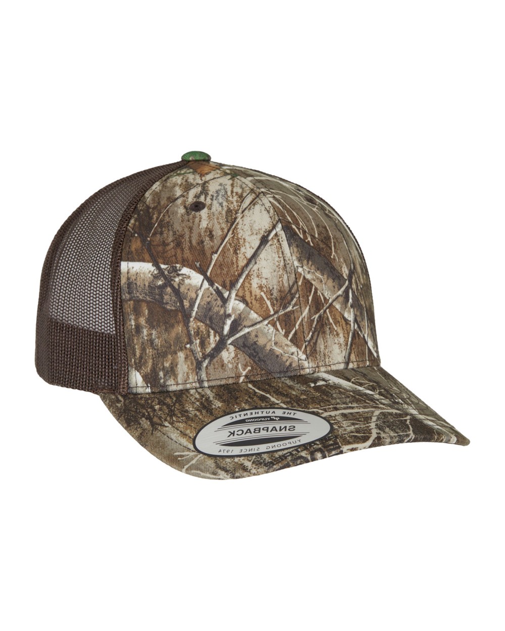 FLEXFIT Retro Trucker Cap Camouflage Baum Kappen personalisierbar