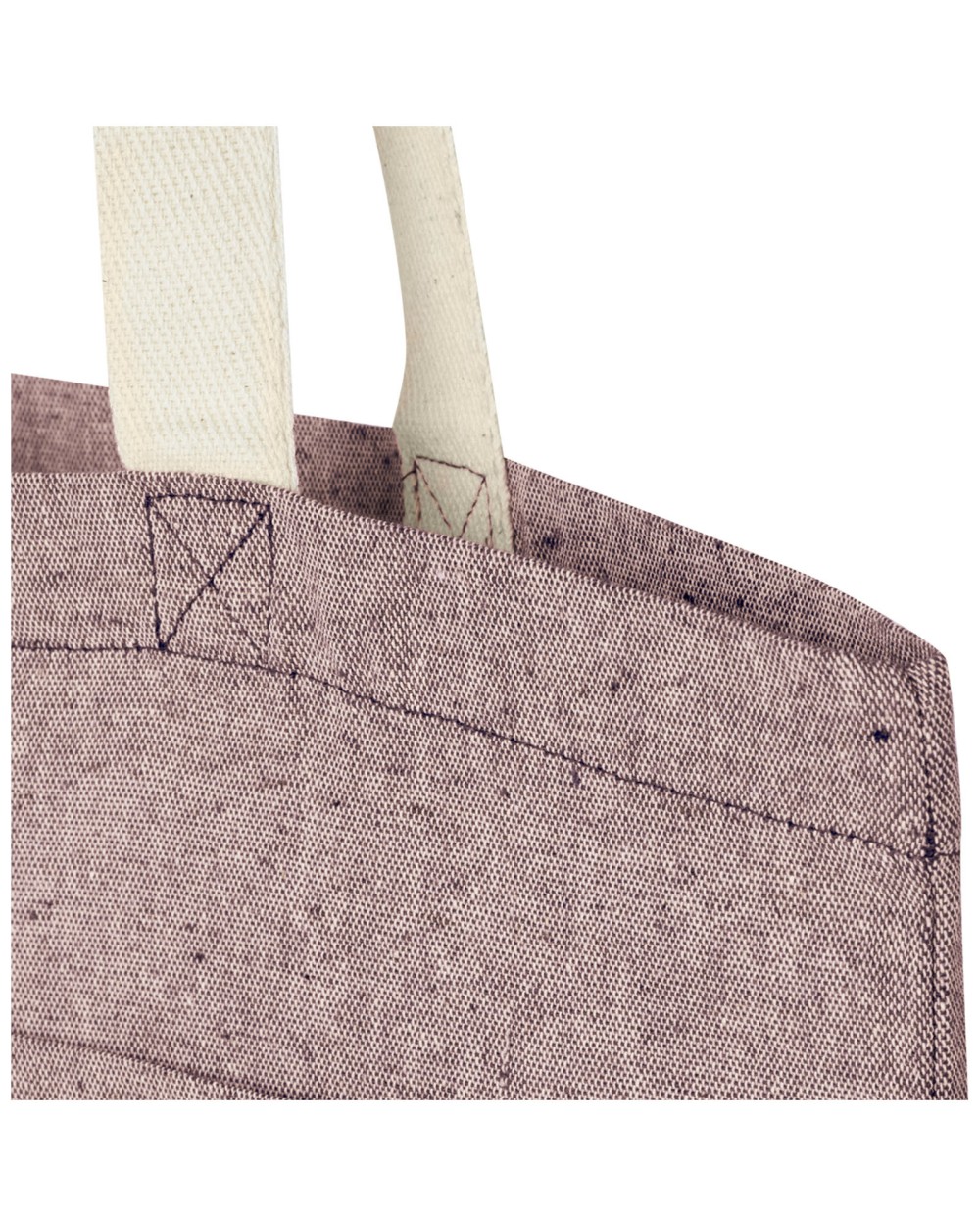 Tote bags 4DO Pheebs draagtas 9 l met voorvak van 150 g/m² gerecycled katoen voor bedrukking &amp; borduring