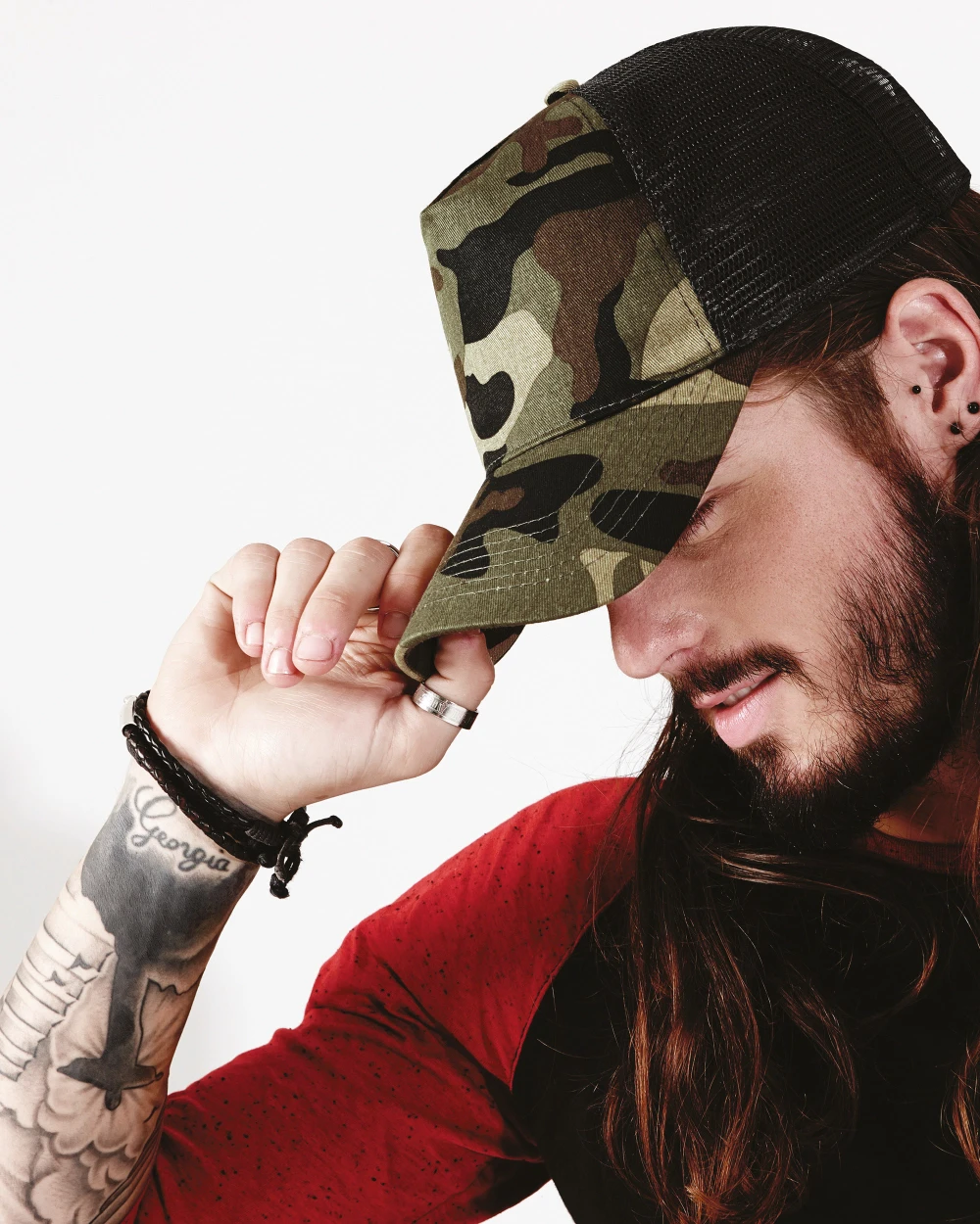BEECHFIELD Camo Snapback Trucker Kappen personalisierbar