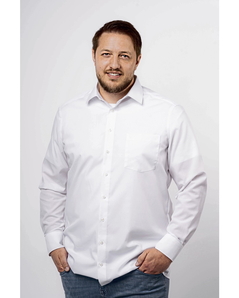 Chemises personnalisable MARVELIS Men´s Shirt Comfort Fit Long Sleeve