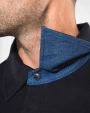 KARIBAN French rib > langarm-poloshirt Poloshirts personalisierbar