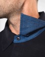 KARIBAN French rib > langarm-poloshirt Poloshirts personalisierbar