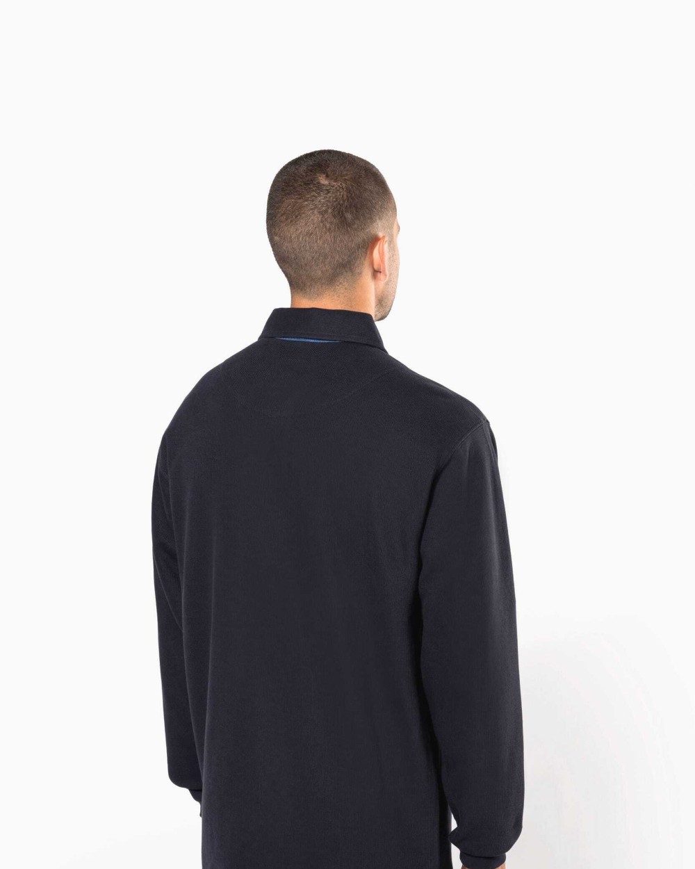 Polos personnalisable KARIBAN French rib > polo côtelé manches longues