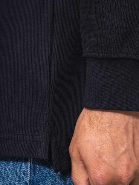 Polos à personnaliser KARIBAN French rib > polo côtelé manches longues 