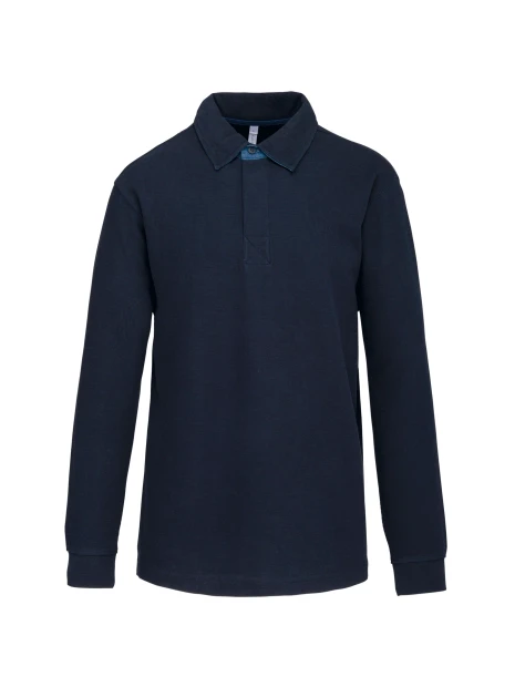 KARIBAN French rib > polo côtelé manches longues /api/colors/1a473de5-e6bd-421f-989b-61a3f81c57bd personnalisable