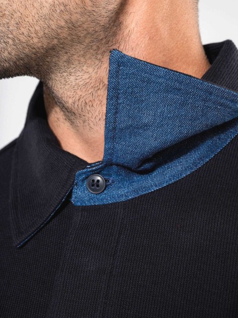 Polos à personnaliser KARIBAN French rib > polo côtelé manches longues 