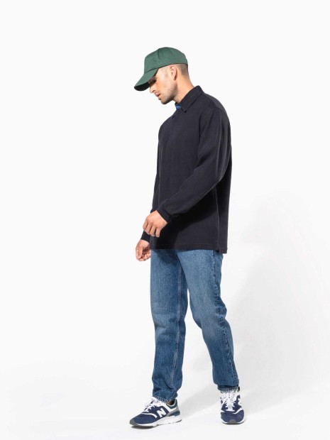 Polos à personnaliser KARIBAN French rib > polo côtelé manches longues 