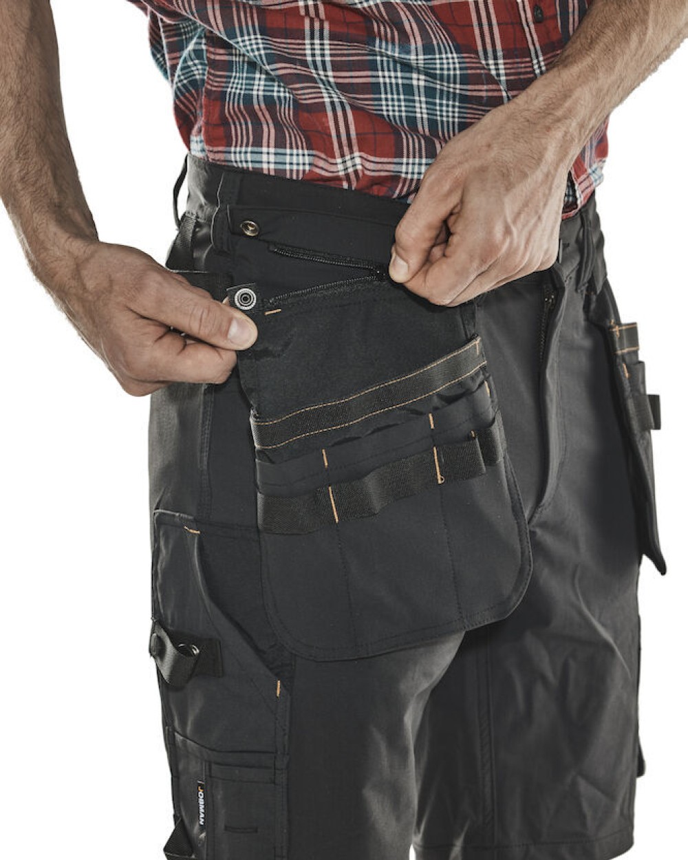 Bermuda's & Shorts JOBMAN 2397 Craftsman Shorts Stretch HP voor bedrukking &amp; borduring