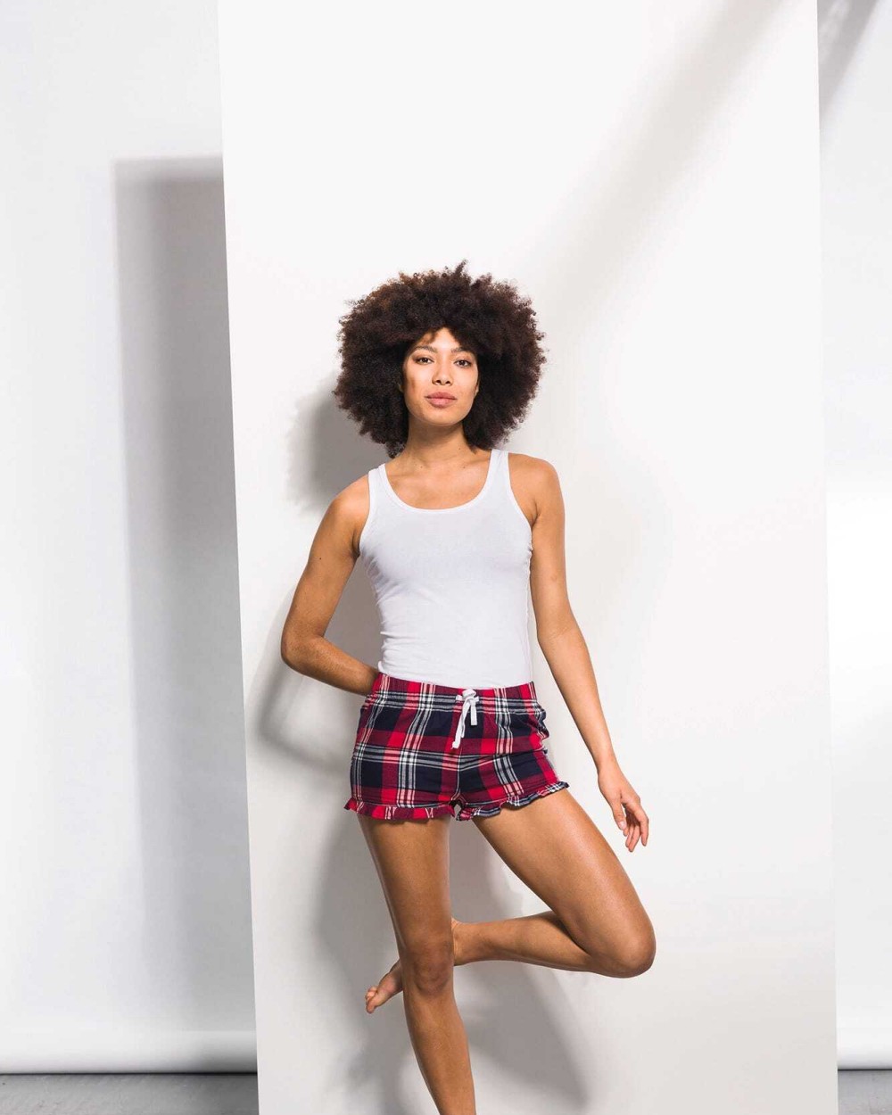 SKINNIFIT Women's Tartan Frill Lounge Shorts Bermudas & Shorts personalisierbar
