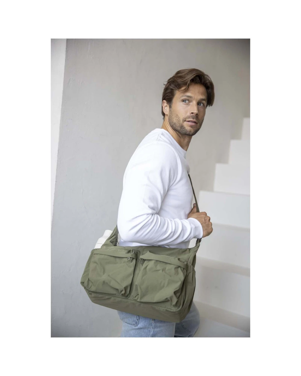 ELEVATE Calli 13" GRS Laptop Umhängetasche aus recyceltem Nylon Taschen personalisierbar