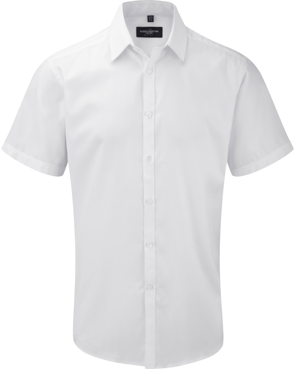 Hemden RUSSELL Men's Short Sleeve Herringbone Shirt voor bedrukking &amp; borduring