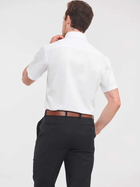 Chemises à personnaliser RUSSELL Chemise homme manche courtes à chevrons 