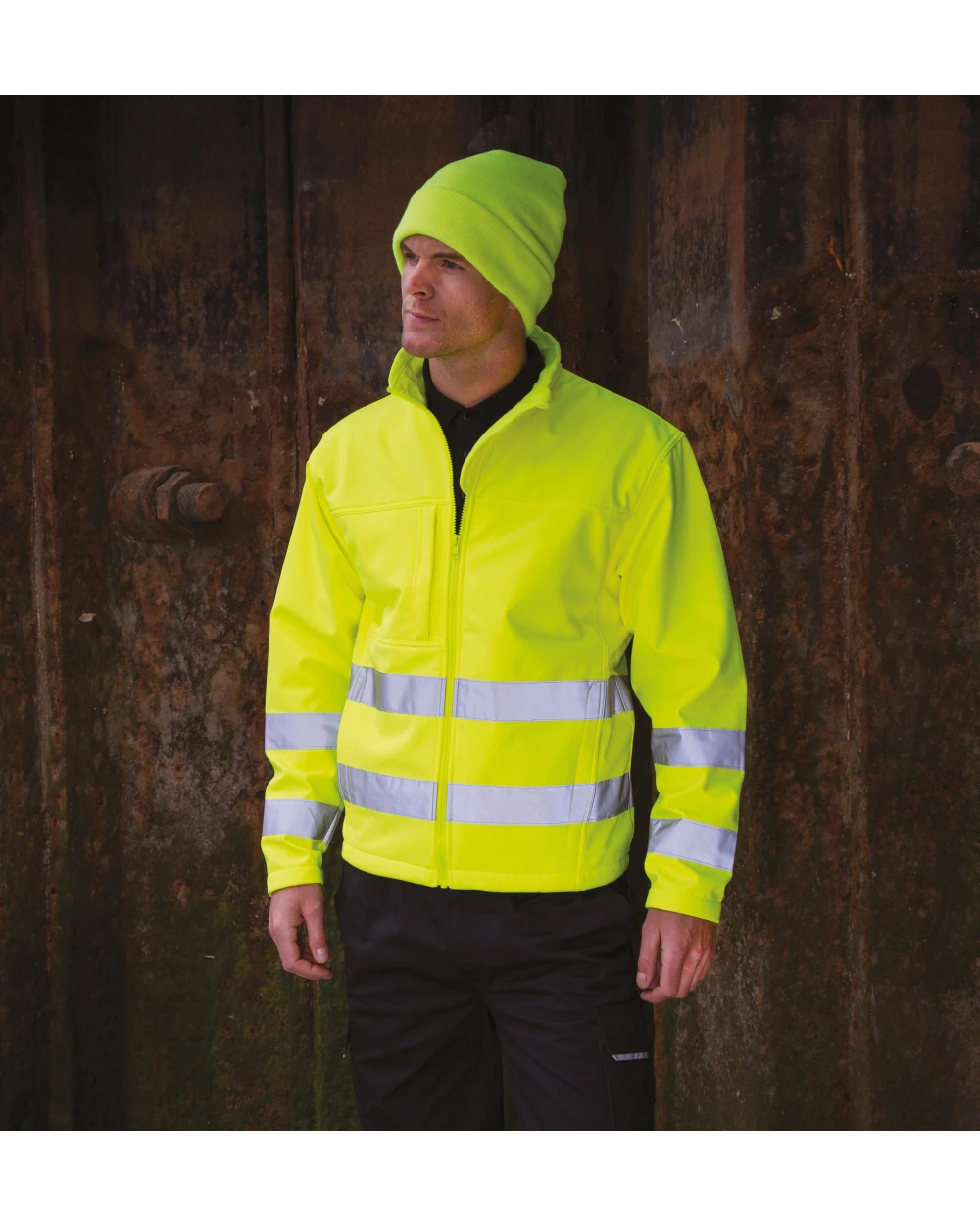 Jassen RESULT Hi-vis Softshelljack voor bedrukking &amp; borduring