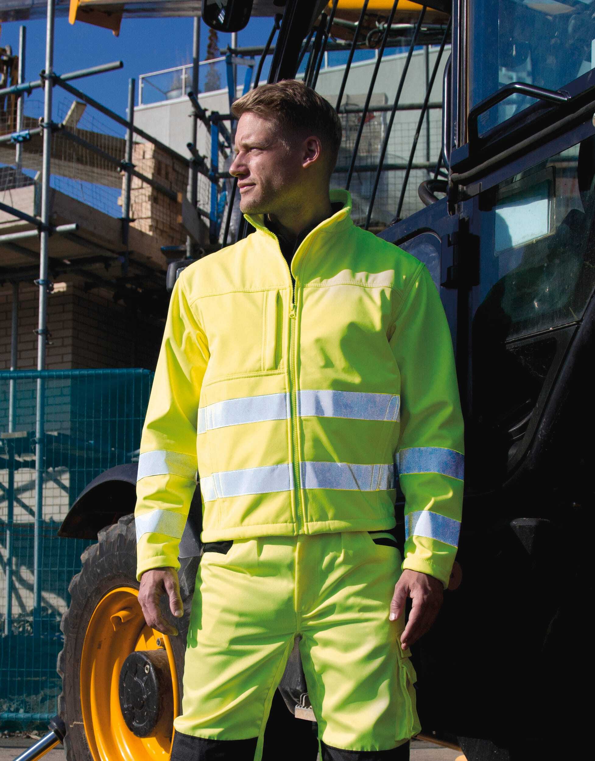 Vestes personnalisable RESULT Veste Softshell High Viz