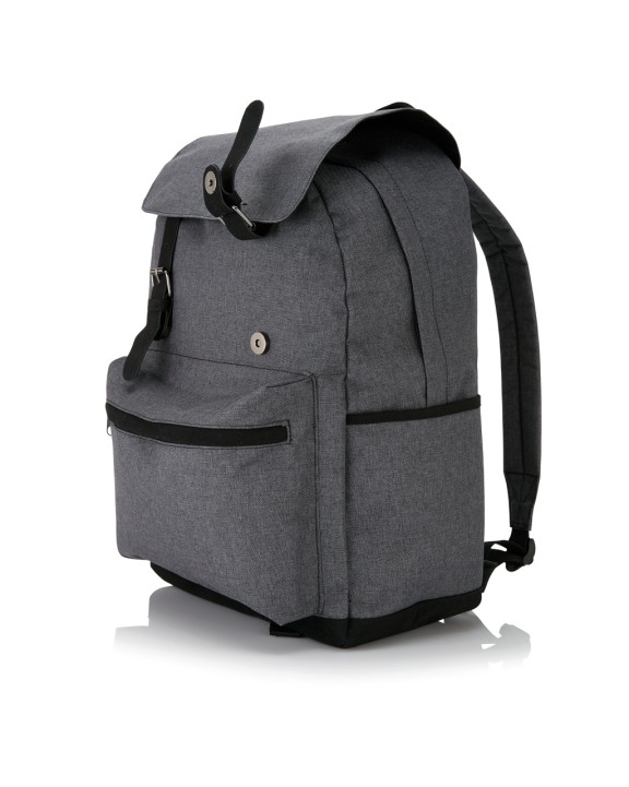 4DO Laptop Rucksack mit magnetischen Schnallenverschlüssen Taschen personalisierbar