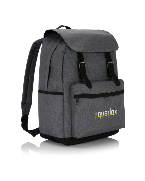4DO Laptop Rucksack mit magnetischen Schnallenverschlüssen Taschen personalisierbar