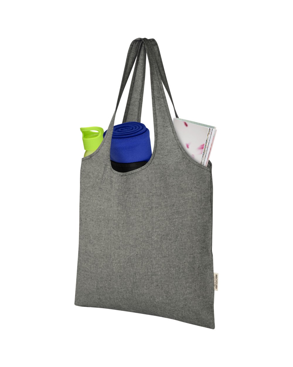 Tote bags 4DO Pheebs trendy draagtas 7 l van 150 g/m² gerecycled katoen voor bedrukking &amp; borduring