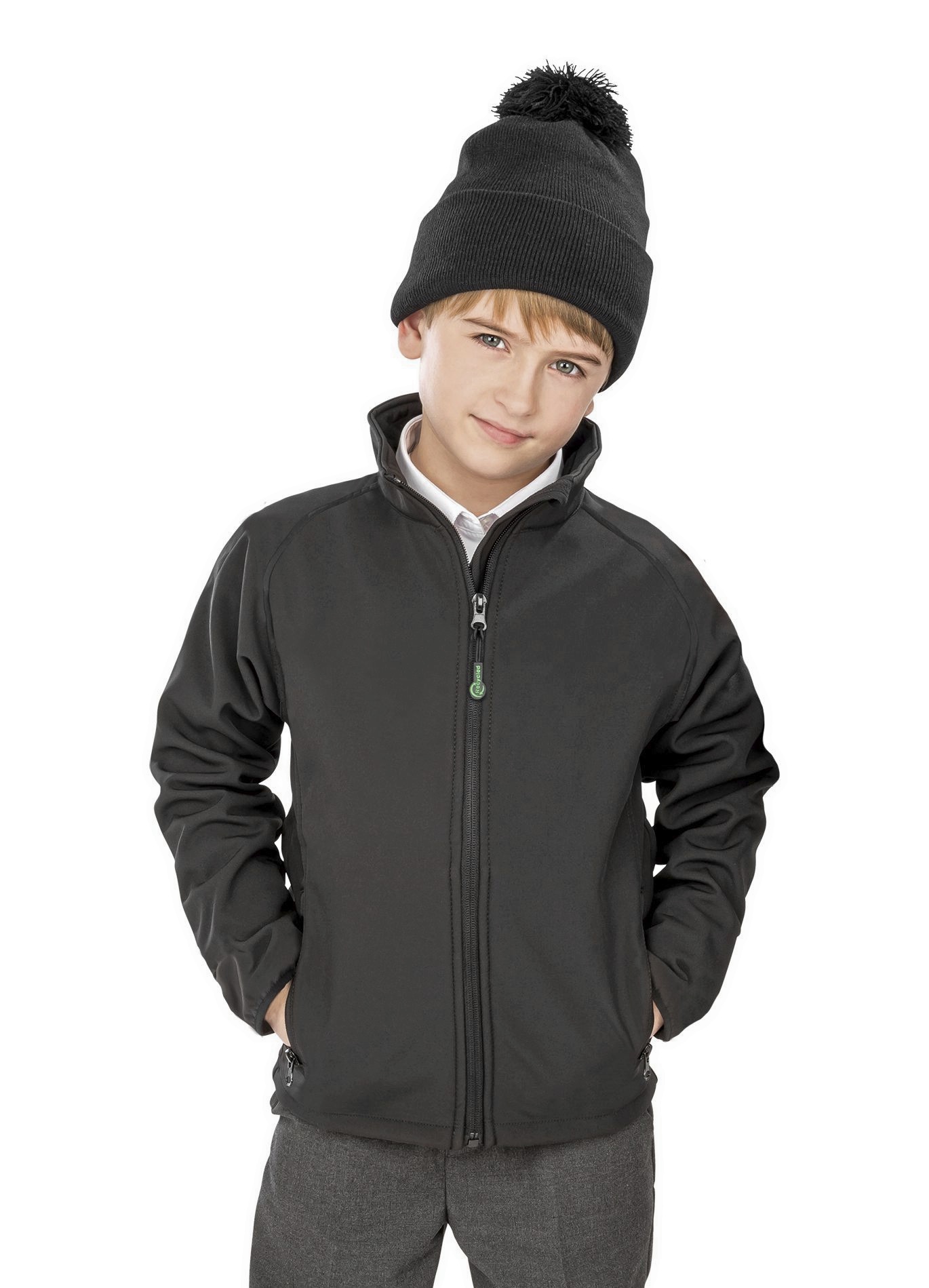 Softshells personnalisable RESULT Recycled 2-Layer Printable Youth Softshell Jacket