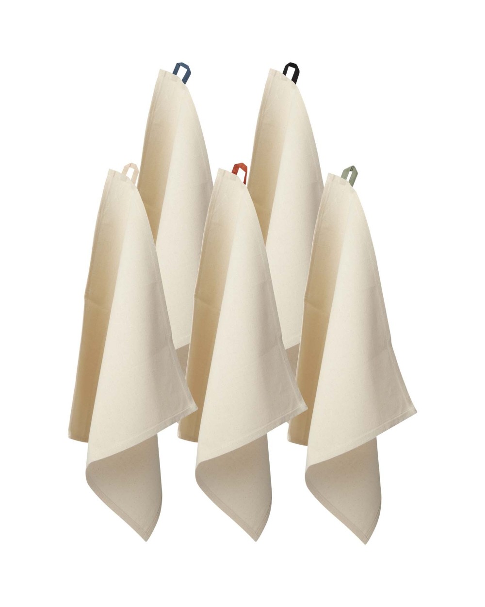 Produits éponges personnalisable 4DO Torchon de cuisine Alora en coton recyclé 200 g/m²