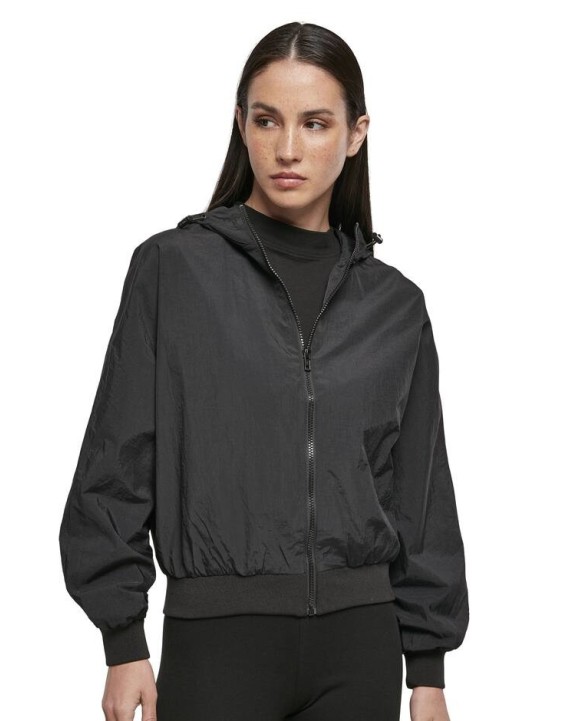 Vestes personnalisable BUILD YOUR BRAND Ladies´ Crinkle Batwing Jacket