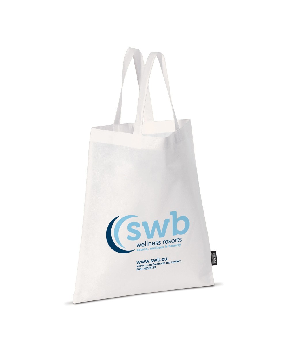 Tassen & Zakken 4DO Draagtas non-woven wit 75g/m² voor bedrukking &amp; borduring