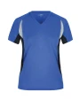 JAMES & NICHOLSON Ladies' running T-shirt with V-neck T-Shirts personalisierbar