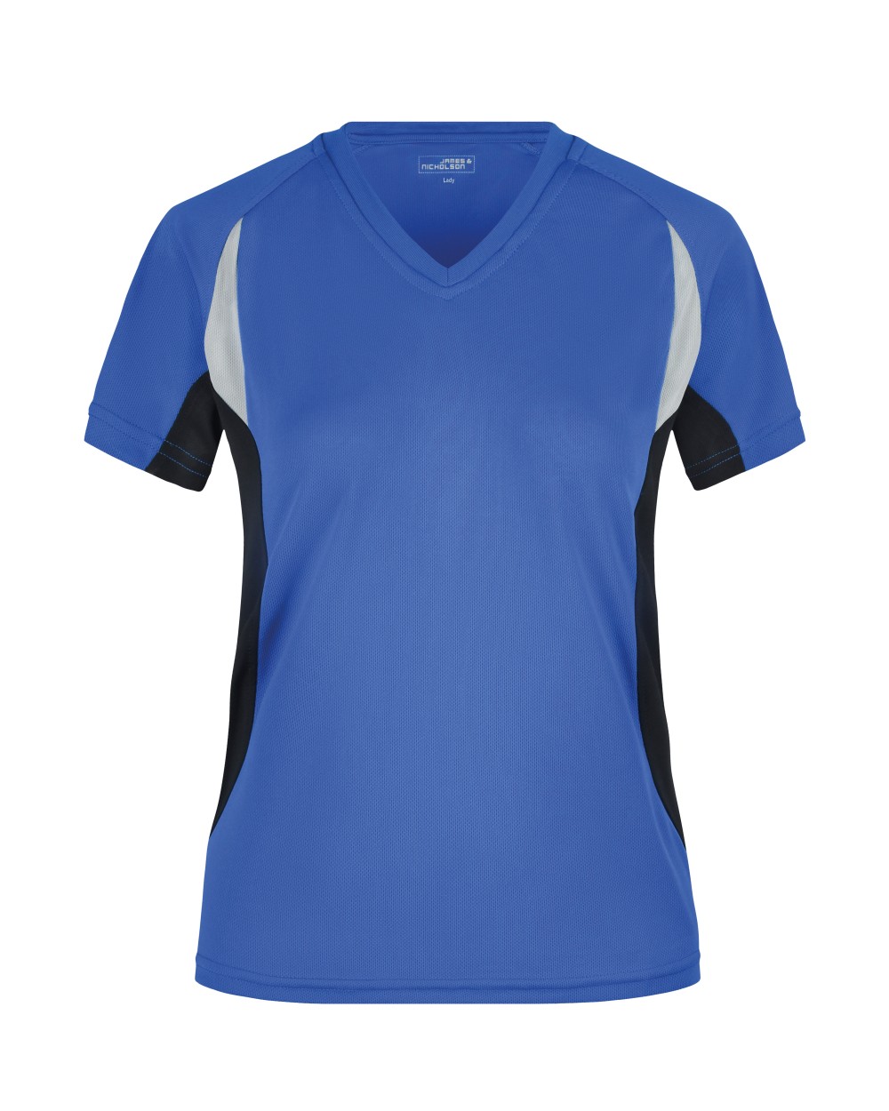JAMES & NICHOLSON Ladies' running T-shirt with V-neck T-Shirts personalisierbar