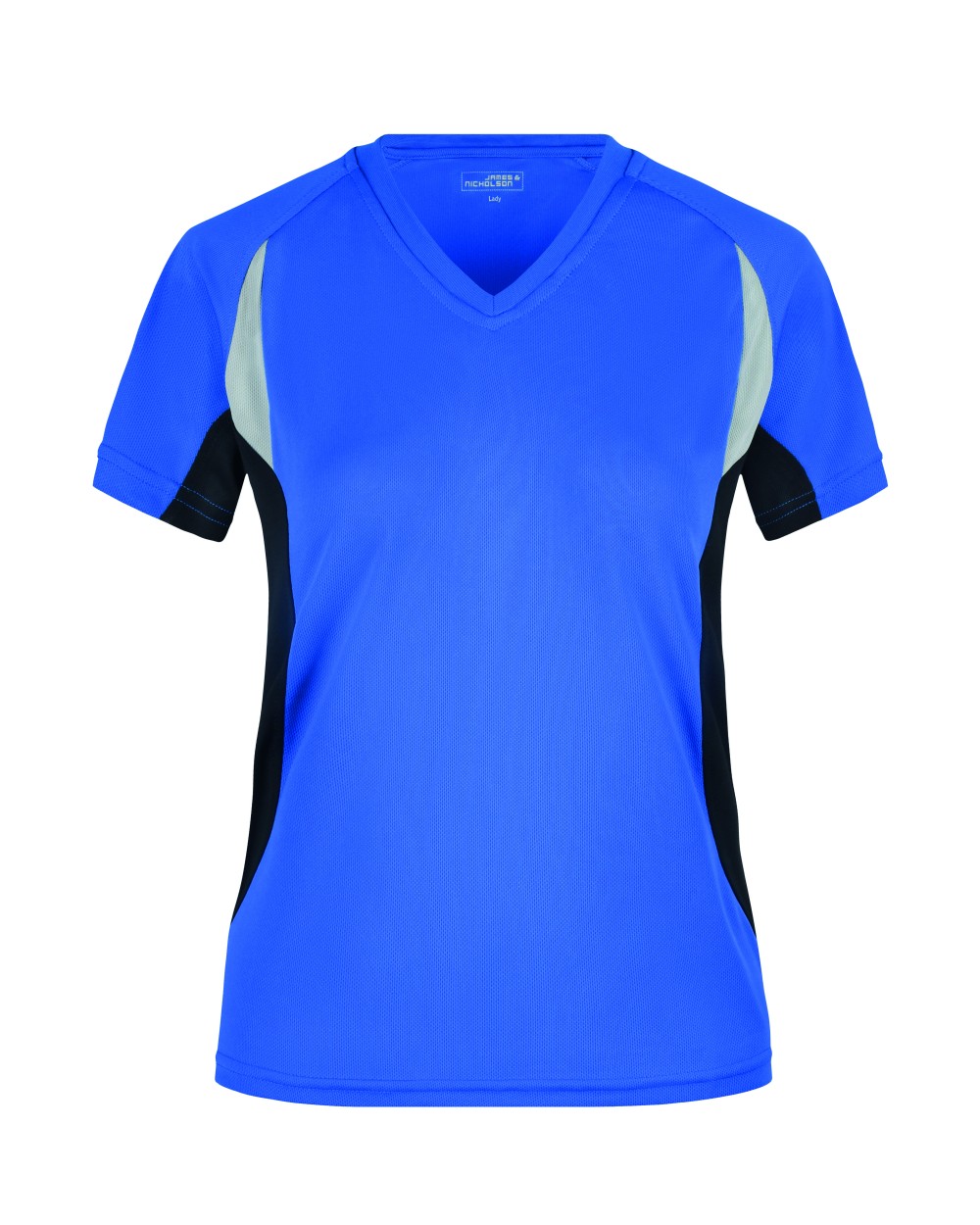 JAMES & NICHOLSON Ladies' running T-shirt with V-neck T-Shirts personalisierbar