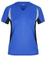 JAMES & NICHOLSON Ladies' running T-shirt with V-neck T-Shirts personalisierbar