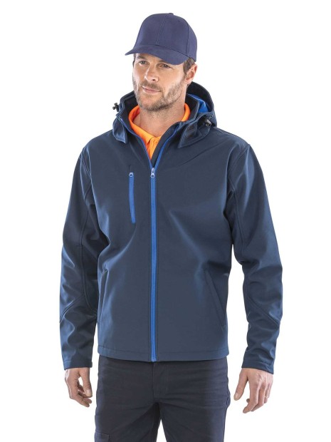 Softshells à personnaliser RESULT Veste Softshell Capuche Homme TX Performance 