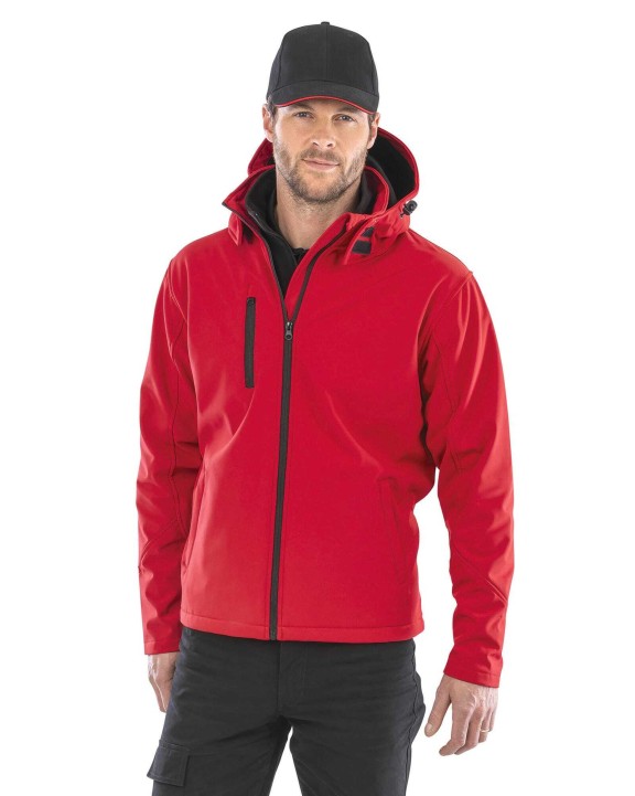 Softshells personnalisable RESULT Veste Softshell Capuche Homme TX Performance