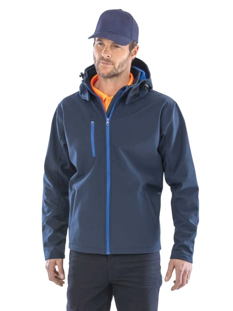 Softshells à personnaliser RESULT Veste Softshell Capuche Homme TX Performance 