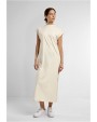 Jurken BUILD YOUR BRAND Ladies Long Extended Shoulder Dress voor bedrukking &amp; borduring