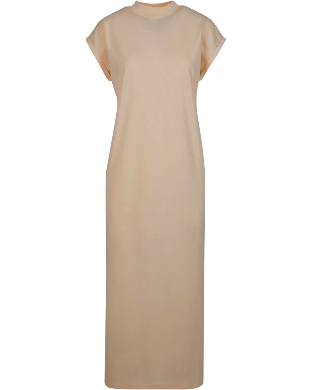Jurken BUILD YOUR BRAND Ladies Long Extended Shoulder Dress voor bedrukking &amp; borduring
