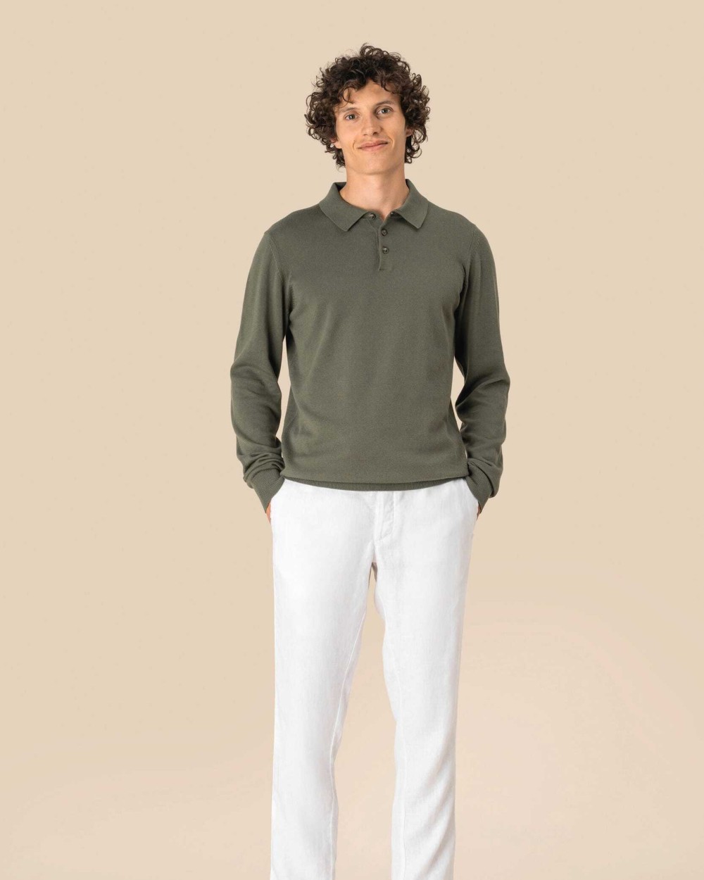 Pantalons personnalisable SPASSO Pantalon délavé en lin homme