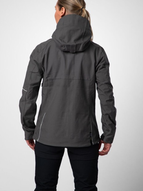 Softshells à personnaliser PROJOB 3413 SOFTSHELL PRIO DOUBLEE FEMME A CAPUCHE 