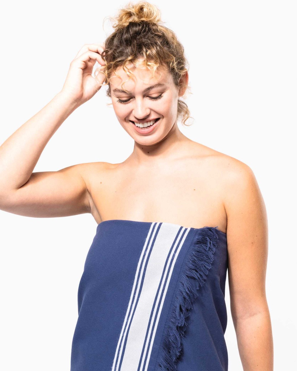 KARIBAN Saunatuch Fouta-Stil Bad Artikeln personalisierbar