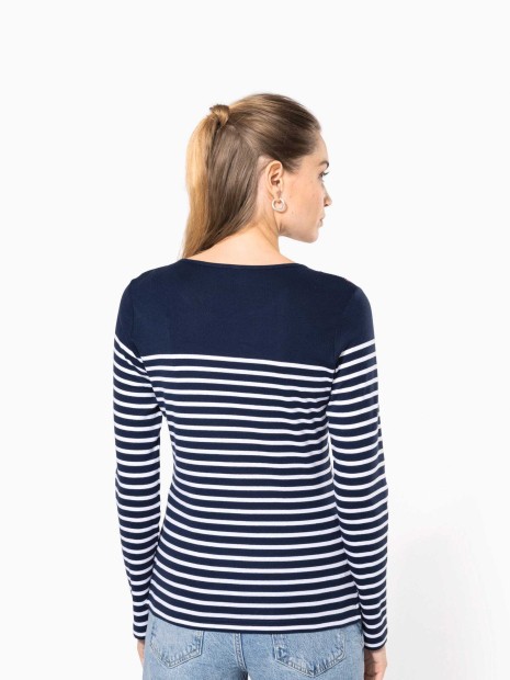 T-Shirts à personnaliser KARIBAN Marinière manches longues femme 