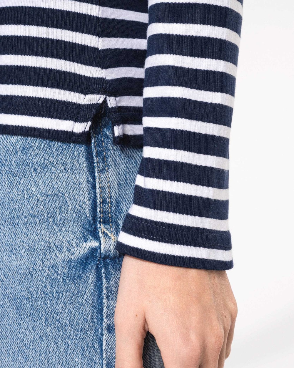 T-Shirts personnalisable KARIBAN Marinière manches longues femme