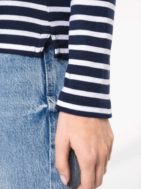 T-Shirts à personnaliser KARIBAN Marinière manches longues femme 