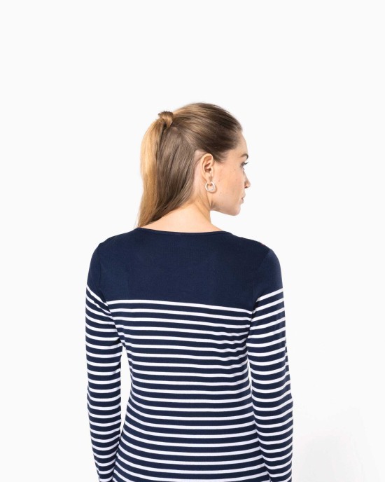 T-Shirts personnalisable Kariban Marinière manches longues femme