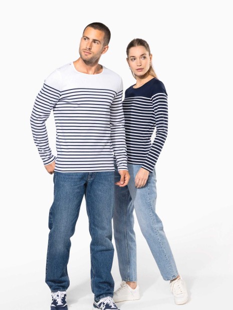 T-Shirts à personnaliser KARIBAN Marinière manches longues femme 