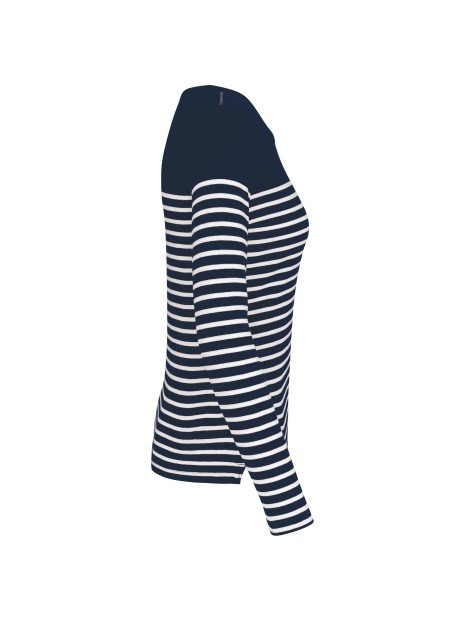 KARIBAN Marinière manches longues femme /api/colors/4c56d9a2-217a-4a2b-a210-79f642860e95 personnalisable