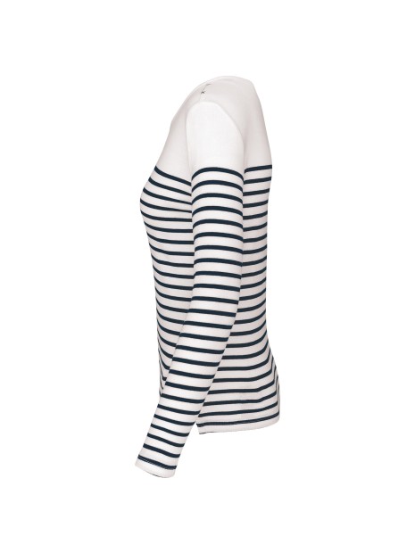 KARIBAN Marinière manches longues femme /api/colors/ca65086d-7892-42a6-b871-d99cb94664fc personnalisable
