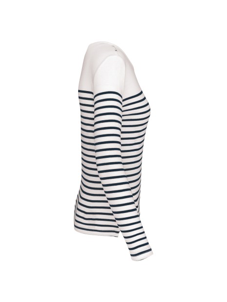 KARIBAN Marinière manches longues femme /api/colors/ca65086d-7892-42a6-b871-d99cb94664fc personnalisable
