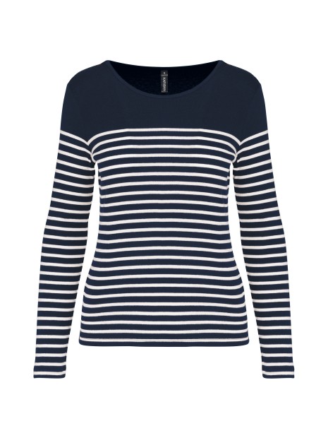 KARIBAN Marinière manches longues femme /api/colors/4c56d9a2-217a-4a2b-a210-79f642860e95 personnalisable