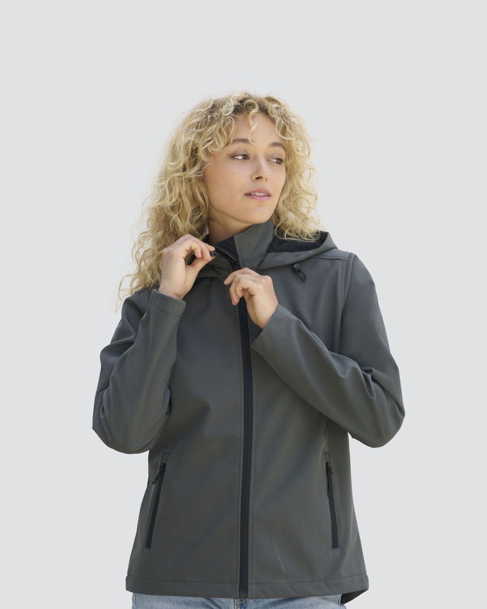 SOL'S Women´s Race Softshell Hooded Jacket Softshells personalisierbar